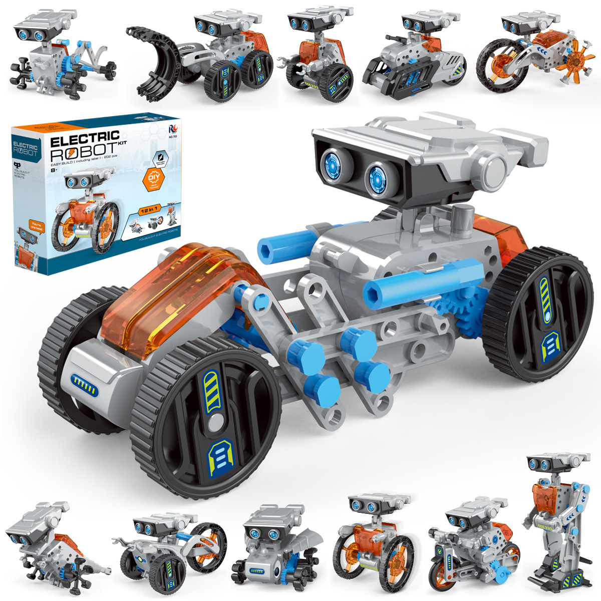 Science Robotics - 12 em 1 experimento científico robô