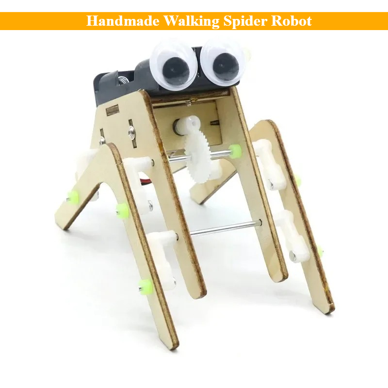 Science Max - Imaginação diy artesanal andando aranha robô
