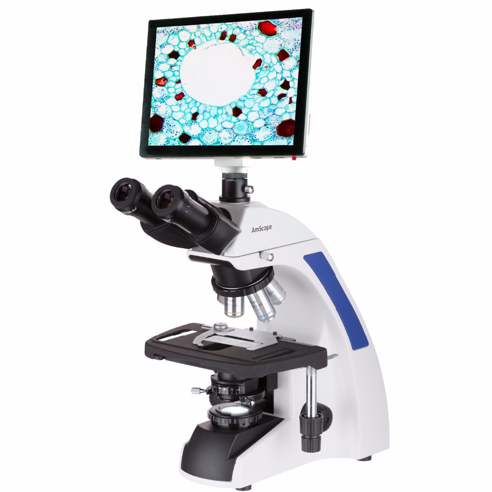 Amscope Microscope Compound 40X-1000X - Microscópio Trinocular AmScope Série T720 Koehler