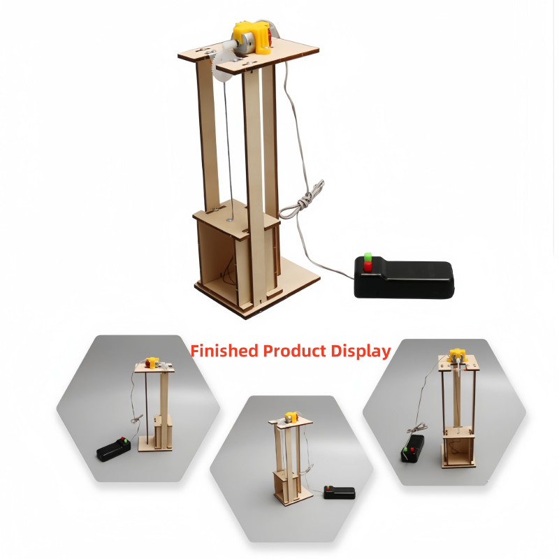 Science Diy Model - Kit de elevador elétrico com controle