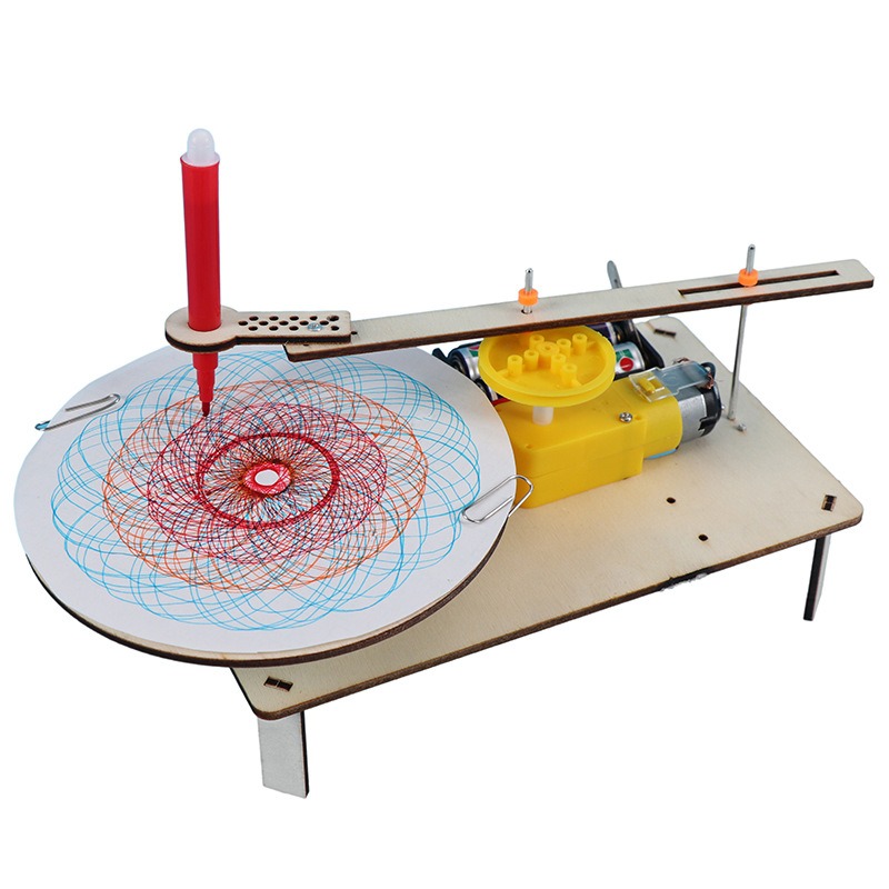 Science Diy Model - 1-3 Peças DIY Robô Desenhador Elétrico