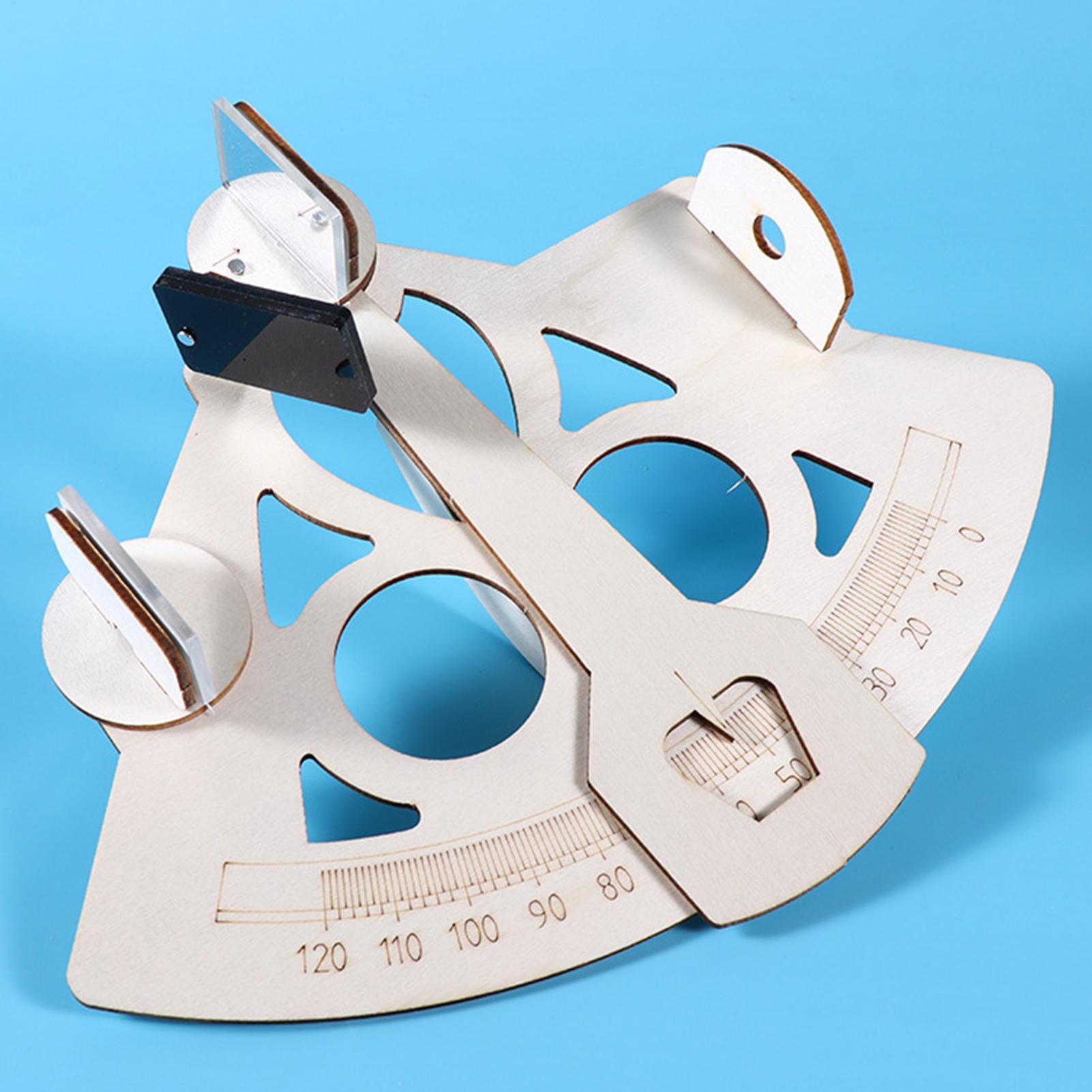 Science Max - Modelo de Sextante de Madeira DIY,
