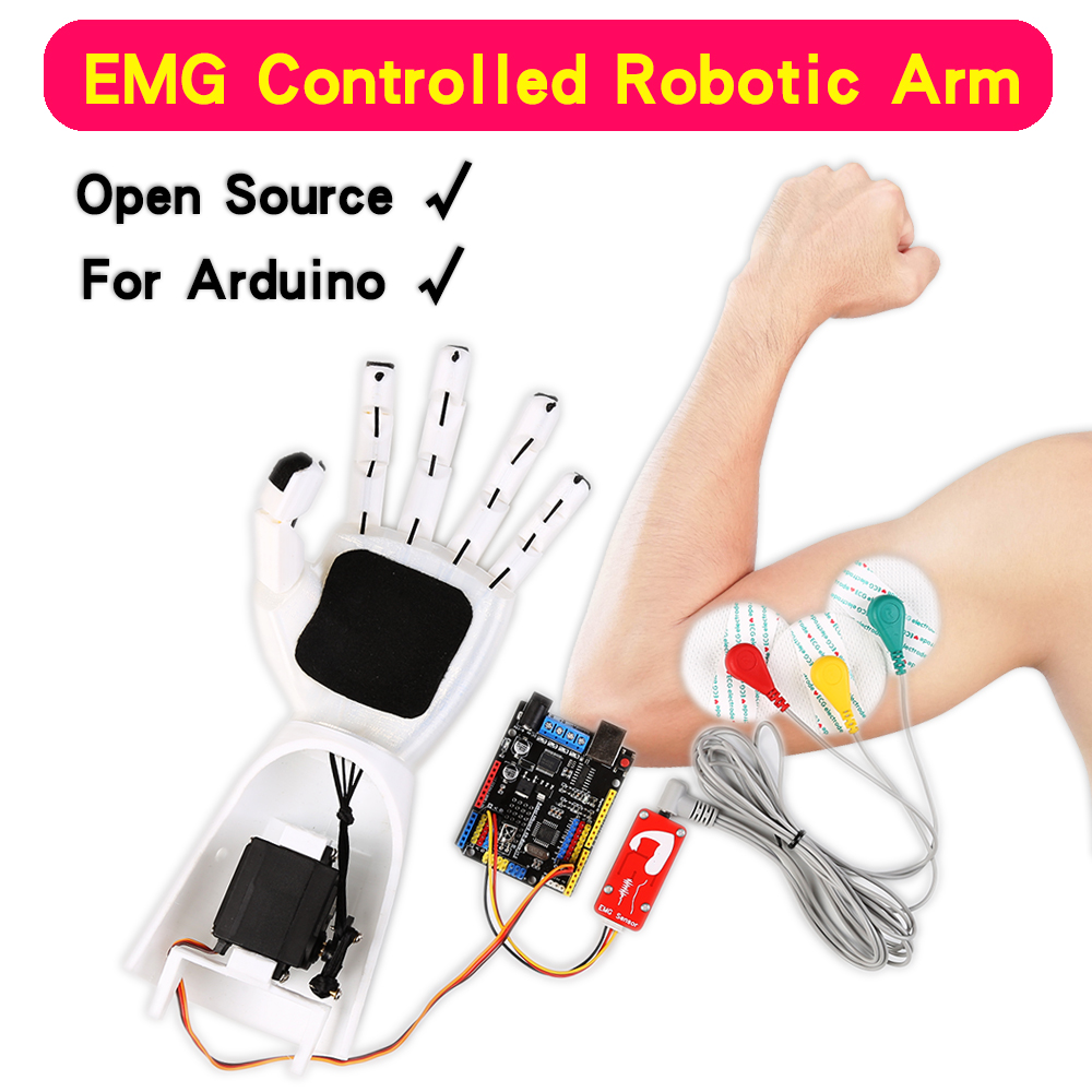 Sensor EMG Braço robótico Sens - Science Robotics avaliação e preço