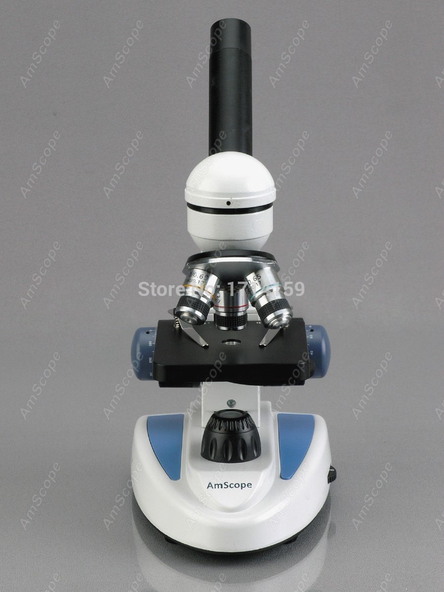 Microscópio Monocular Rotativo - Amscope Microscope Compound 40X-1000X avaliação e preço