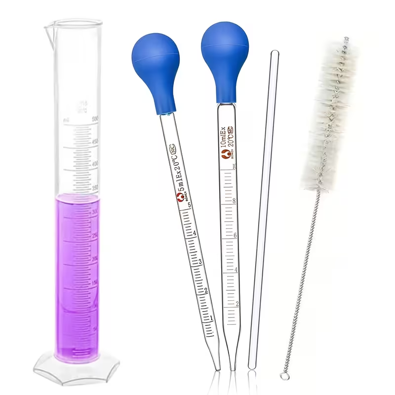 Um conjunto de pipetas de vidr - Science Experiment avaliação e preço