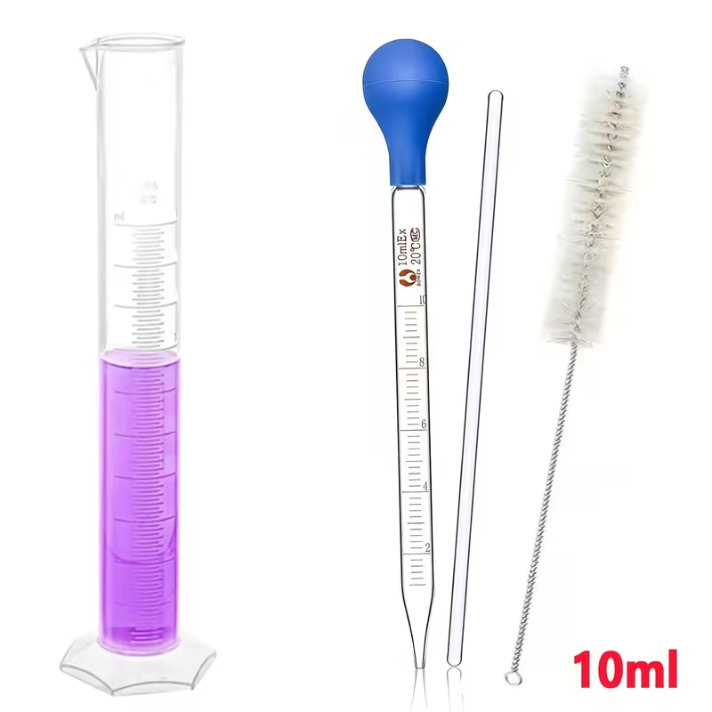 Um conjunto de pipetas de vidr - Science Experiment avaliação e preço