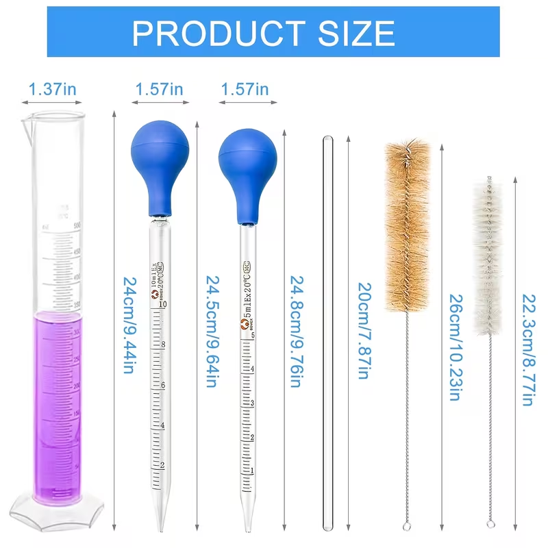 Um conjunto de pipetas de vidr - Science Experiment avaliação e preço