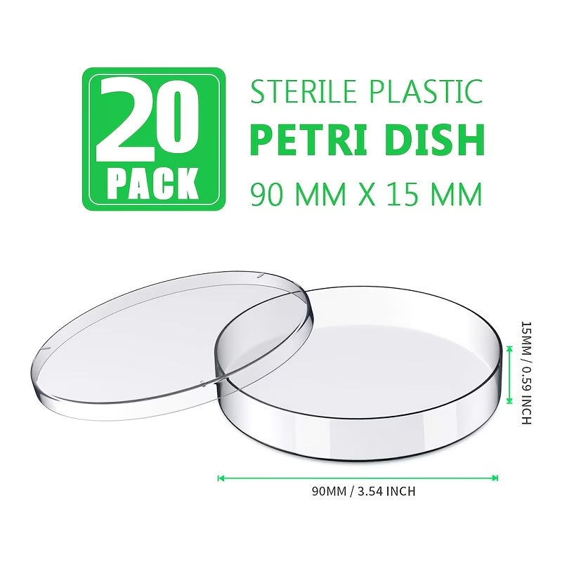 Custo: 20 placas de petri de p - Science Experiment avaliação e preço