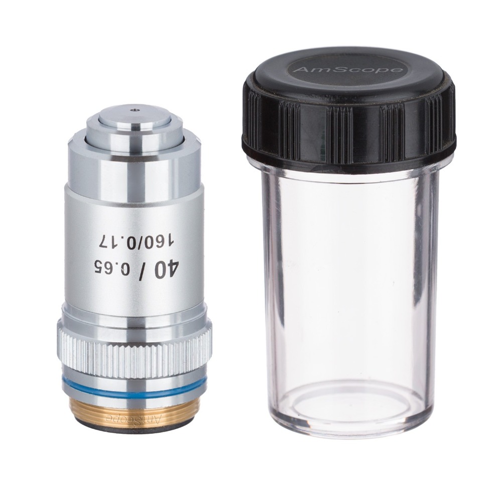 Objetiva Acromática AmScope 40 - Microscope Compound 40X avaliação e preço