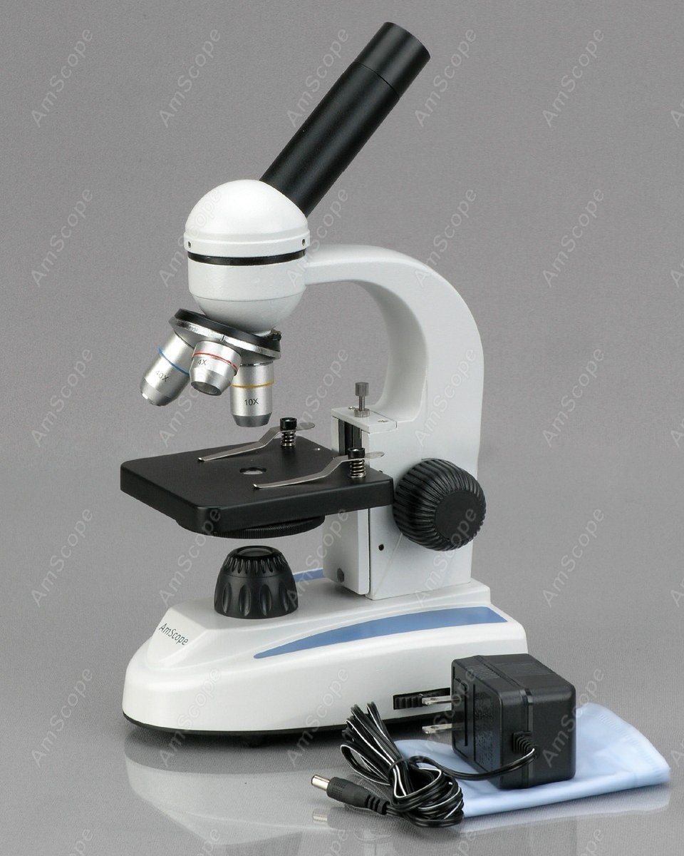 Microscópio Biológico Monocula - Amscope Microscope Kid Microscope avaliação e preço