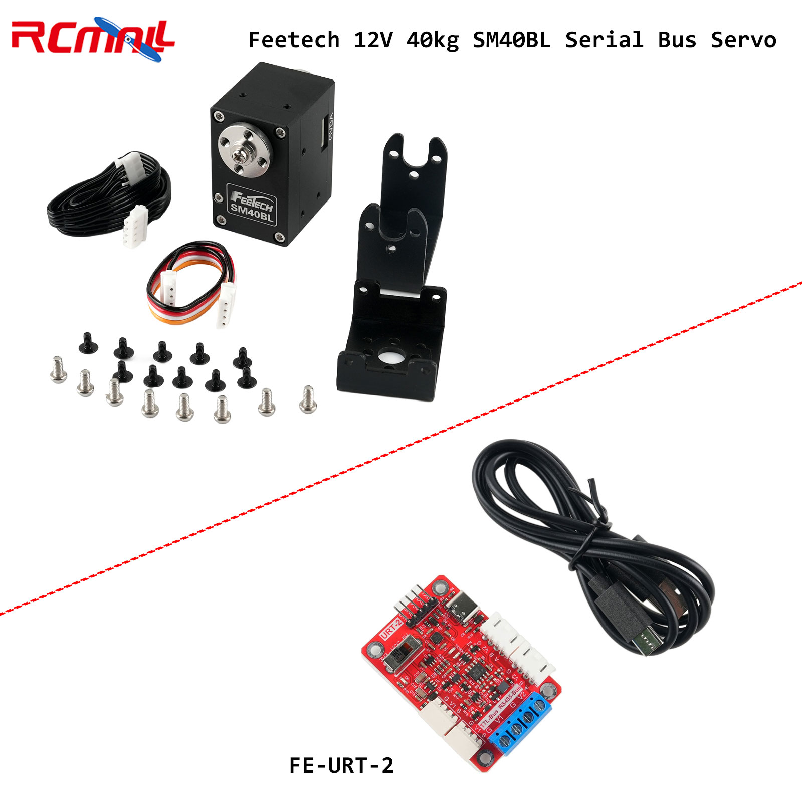 Servo Feetech 12V 40kg SM40BL  - Robot Arm Motor avaliação e preço