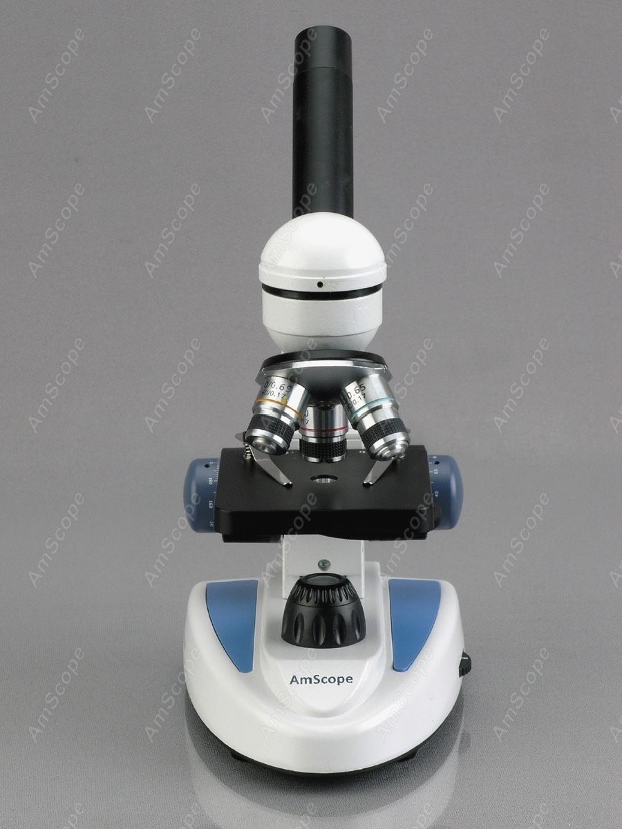 Microscópio Monocular Sem Fio  - Amscope Microscope Compound 40X-1000X avaliação e preço