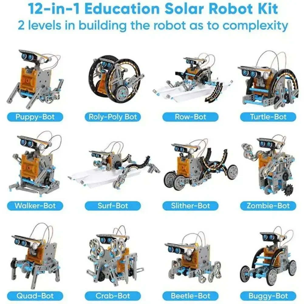 13 em 1 robô movido a energia  - Science Robotics avaliação e preço